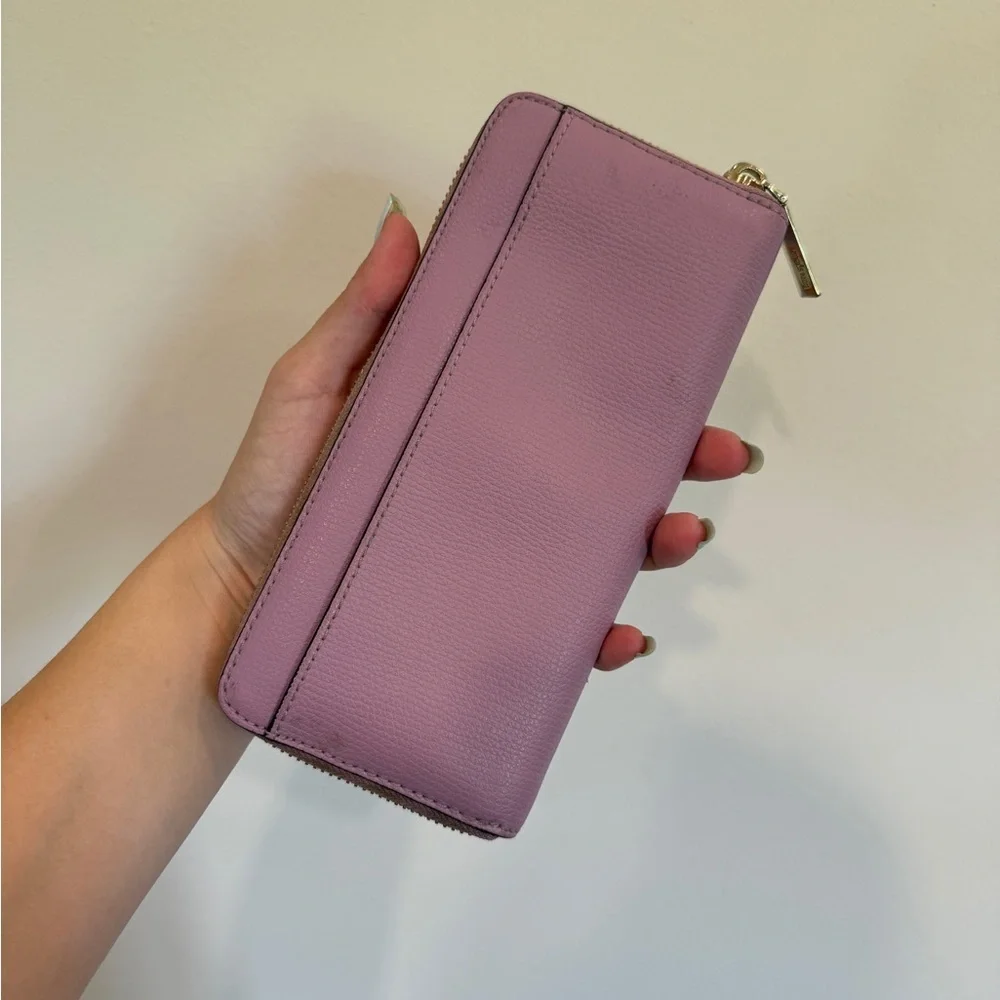 Lavender Kate Spade Leather Wallet Like New - Picture 2 of 3
